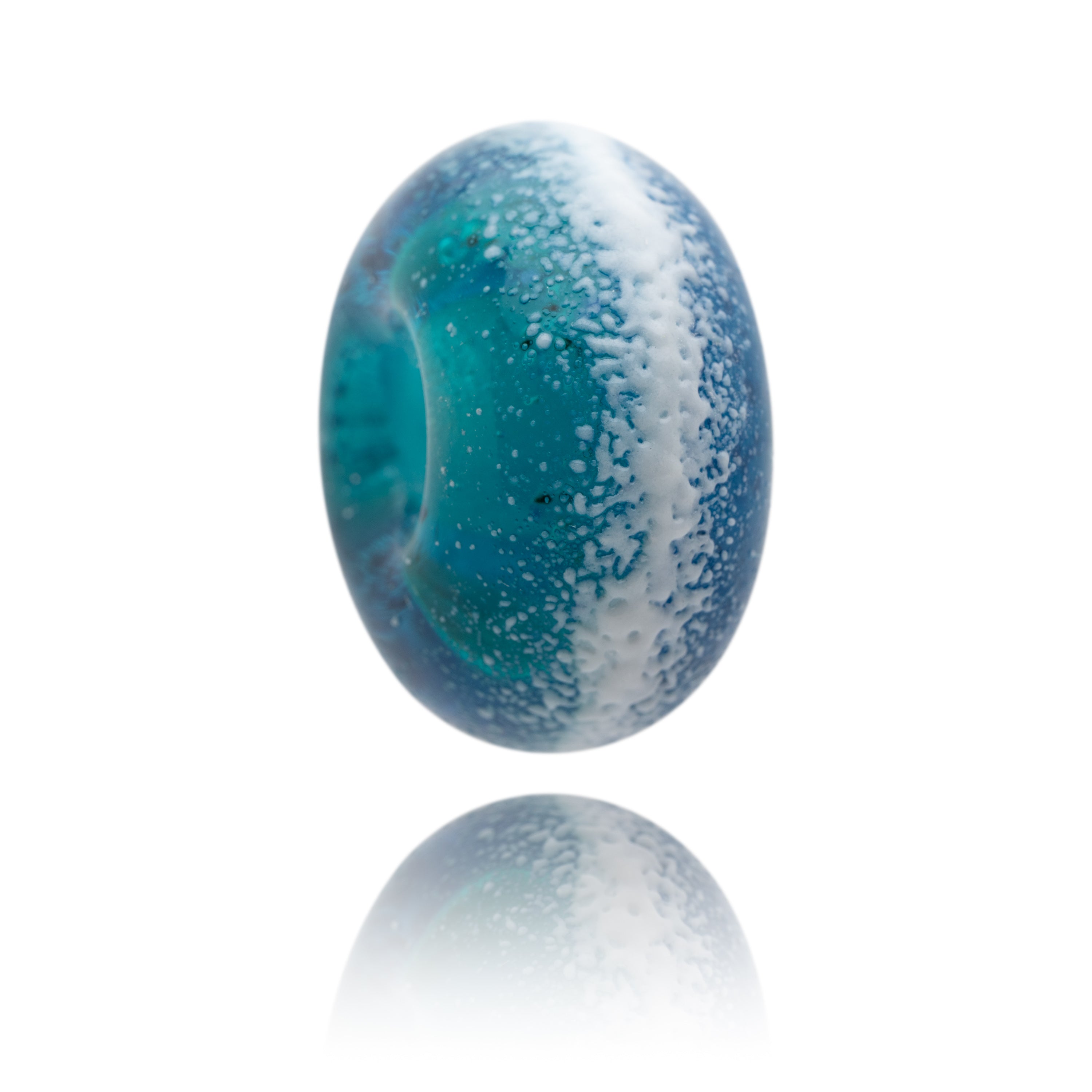 Gemma Lessinger Breaking Wave glass bead by Nalu.