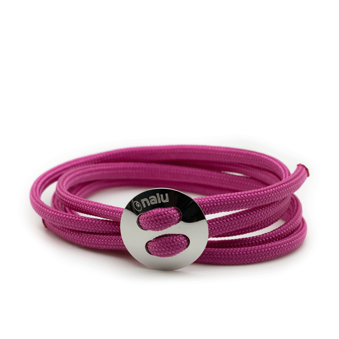 Magenta Button Bracelet