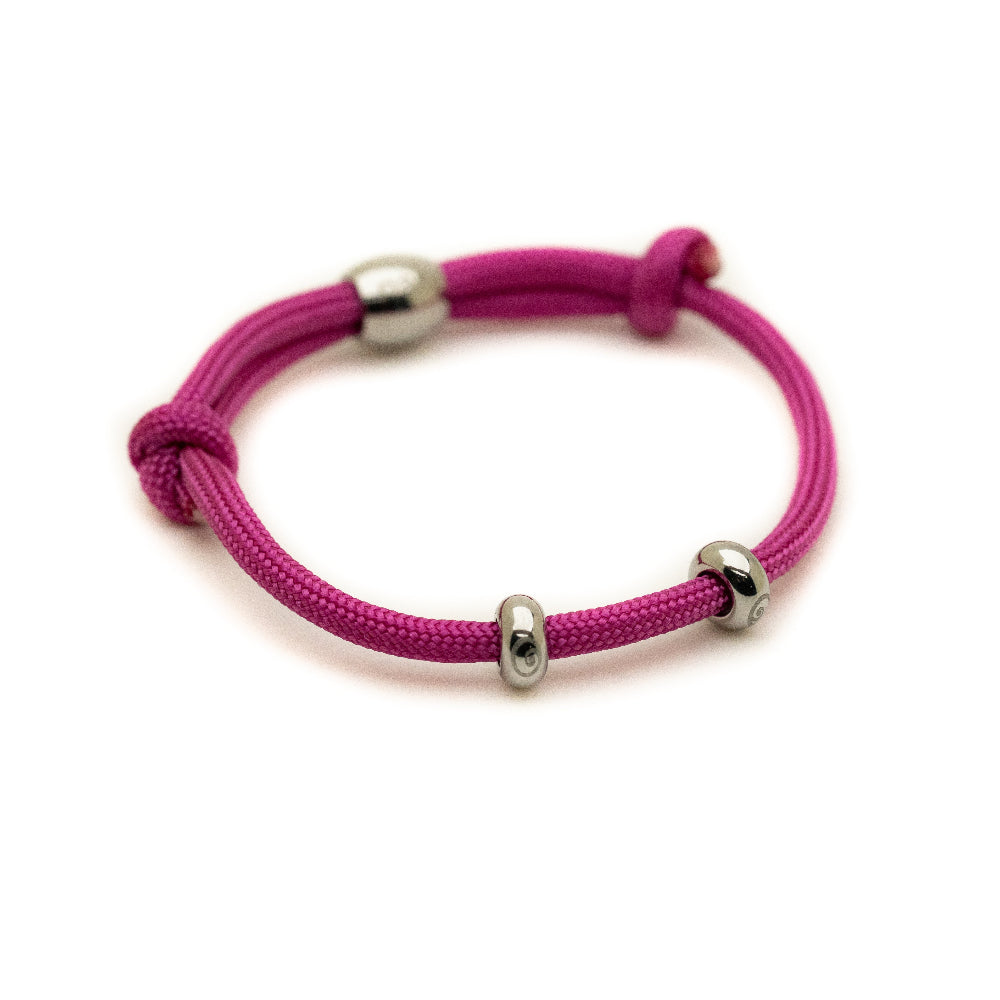 Magenta Cord Bracelet