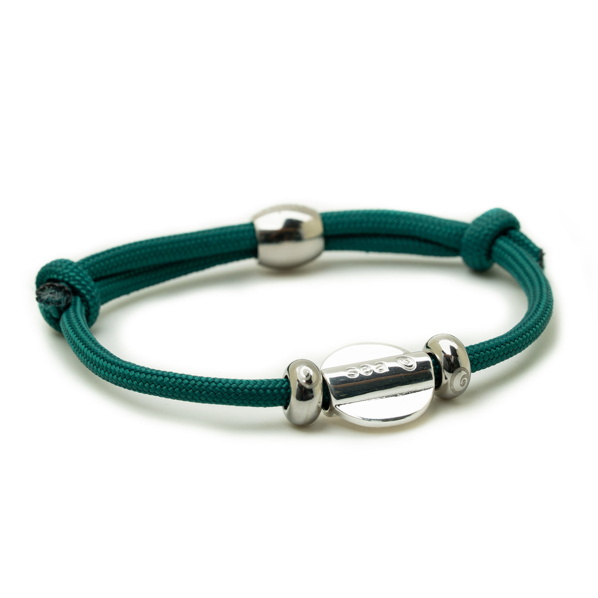 Silver Sea & Sand Paracord Bracelet