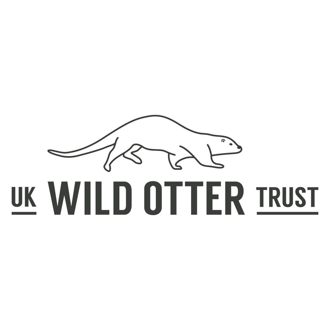 Logo of the UK Wild Otter Trust with a stylized otter line drawing on a white background.