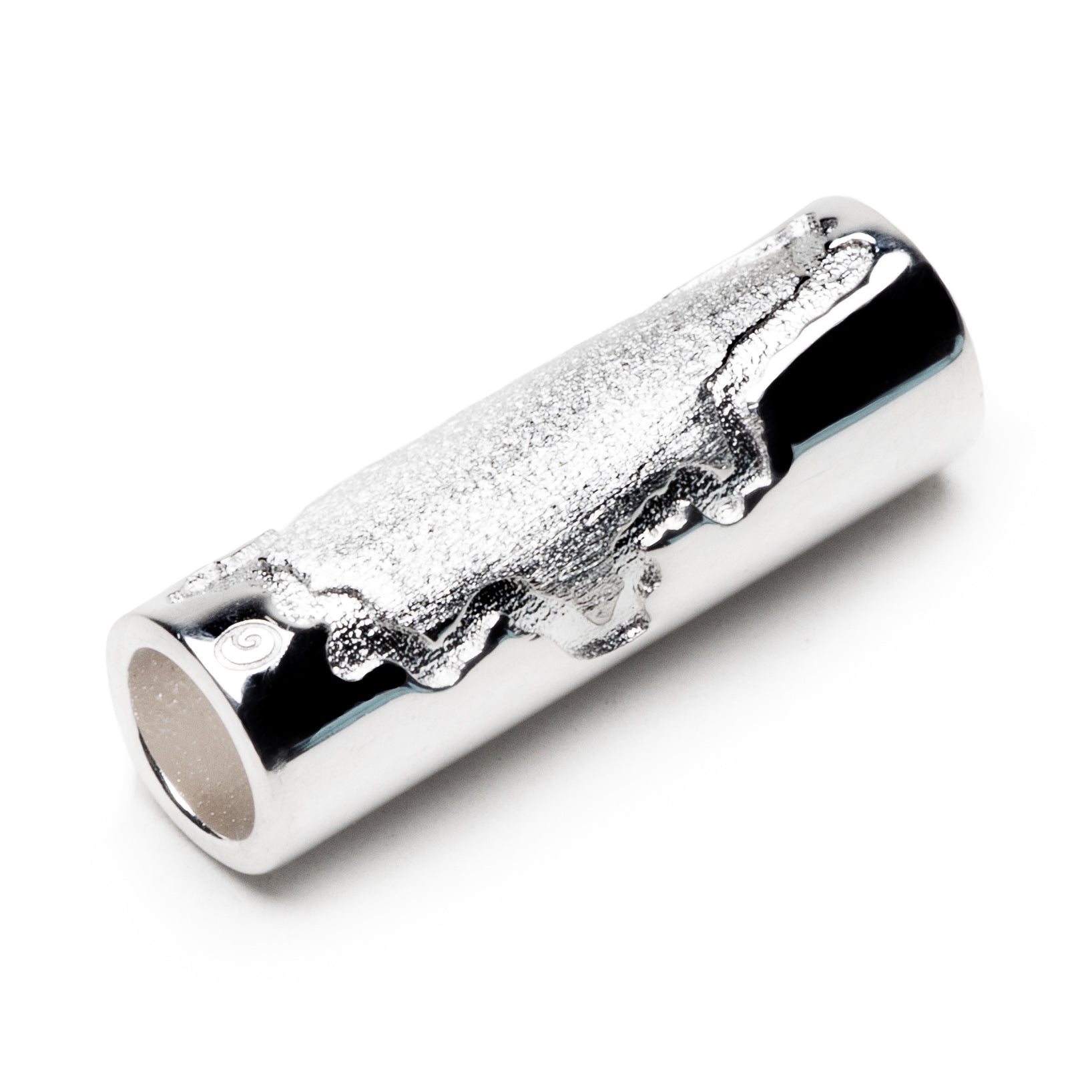 Sterling silver tube engraved with Dorset County.