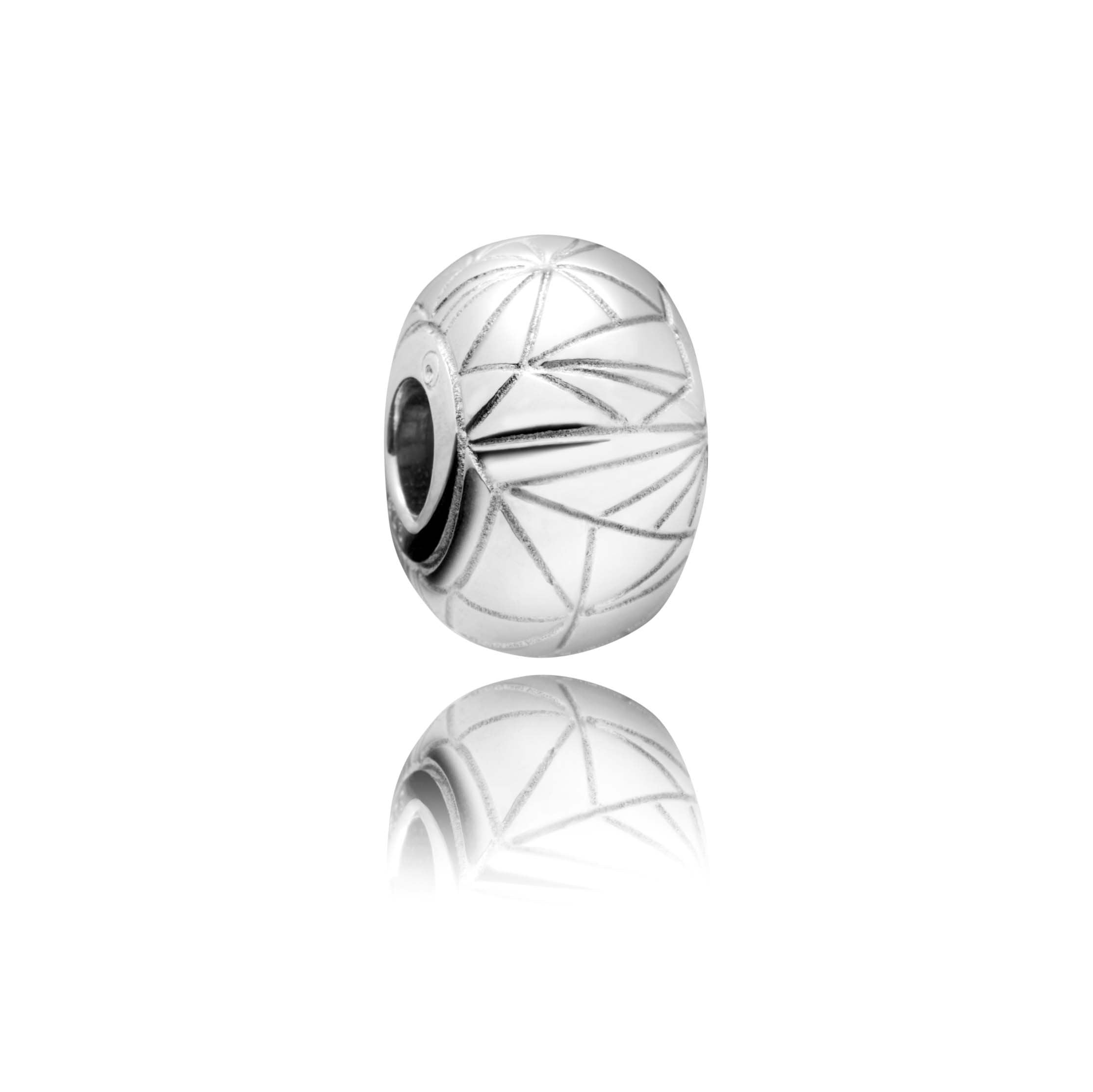 Silver Ice Charm Bead