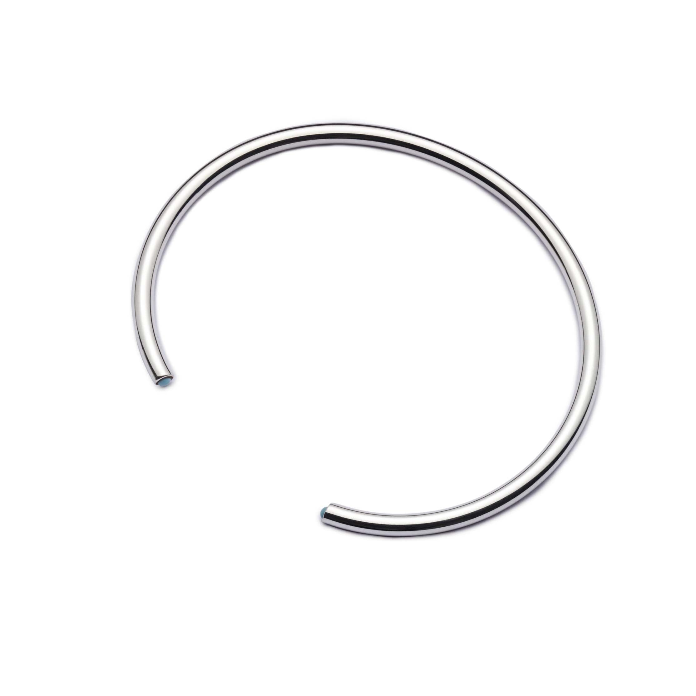 Nalu Silver Bangle with FREE Nalu Stopper Beads