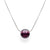 Silver Sand Pebble Necklace - Berry