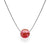 Sand Pebble Necklace - Dark Pink