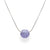 Silver Sand Pebble Necklace - Lavender