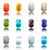 Individual Glass Spacer Beads