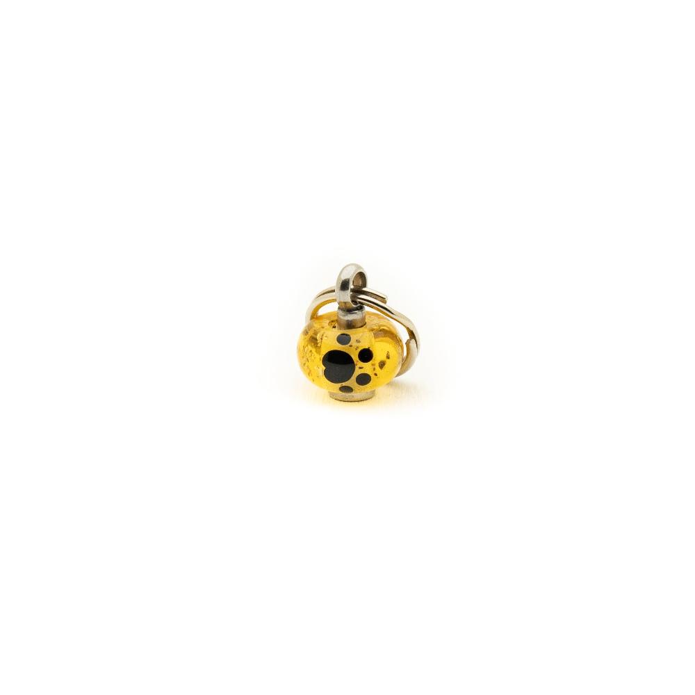 Amber Sandy Paw Bead