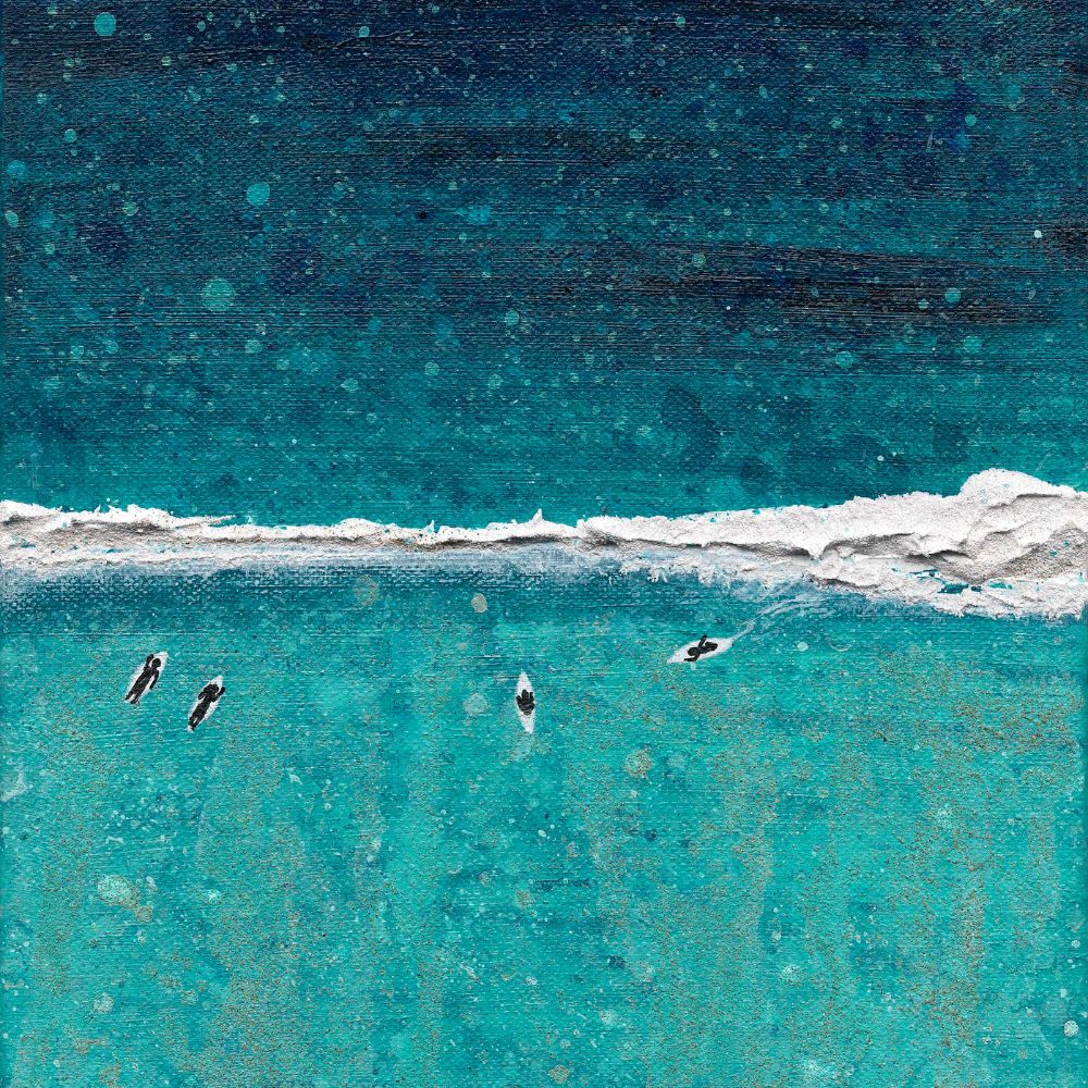 Breaking Wave at Watergate Bay x Gemma Lessinger Art Bead