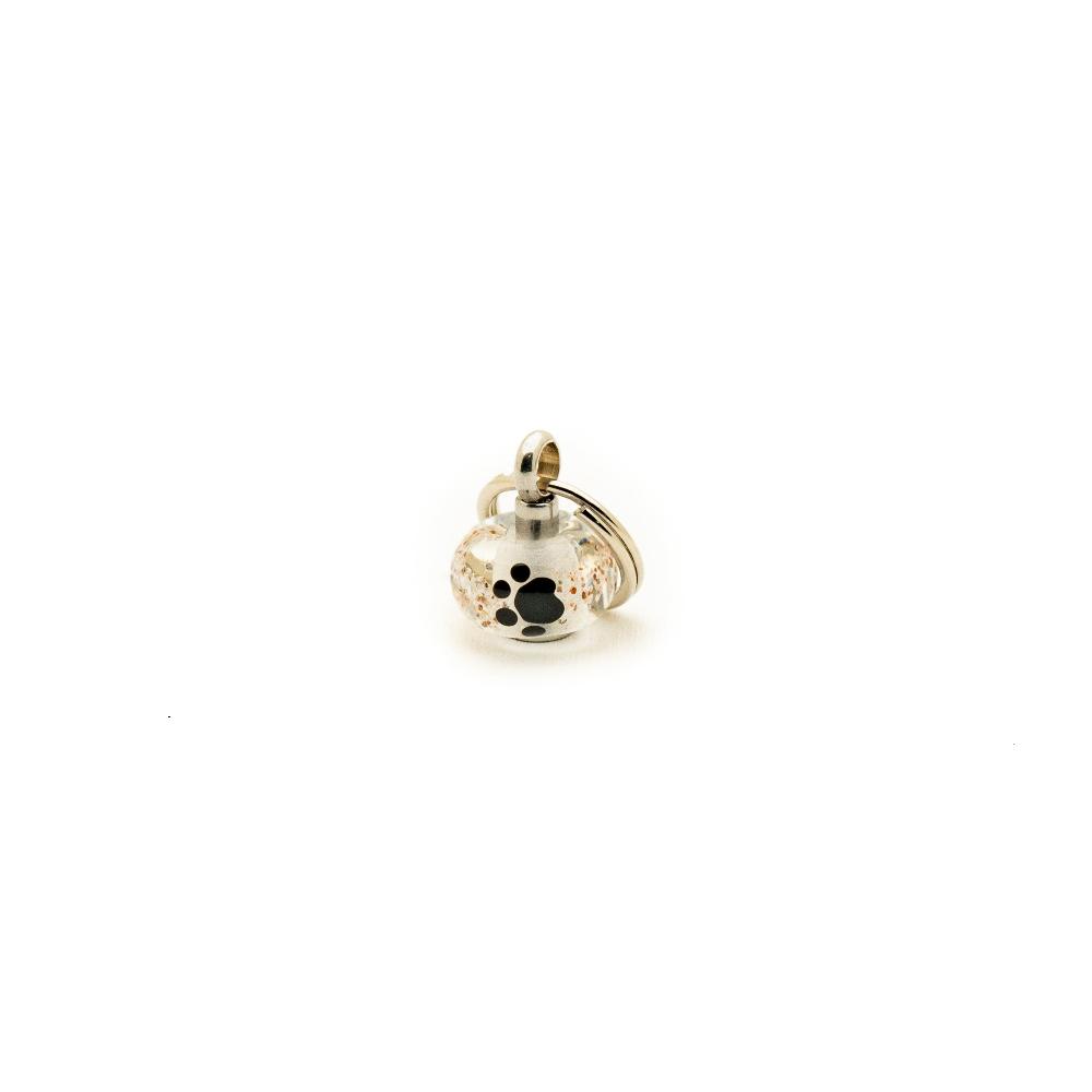 Clear Sandy Paw Bead