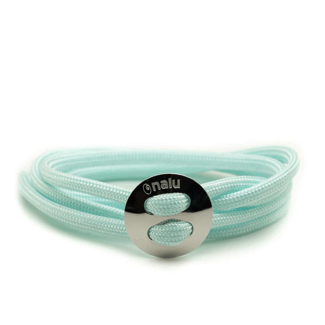 Light Blue Button Bracelet
