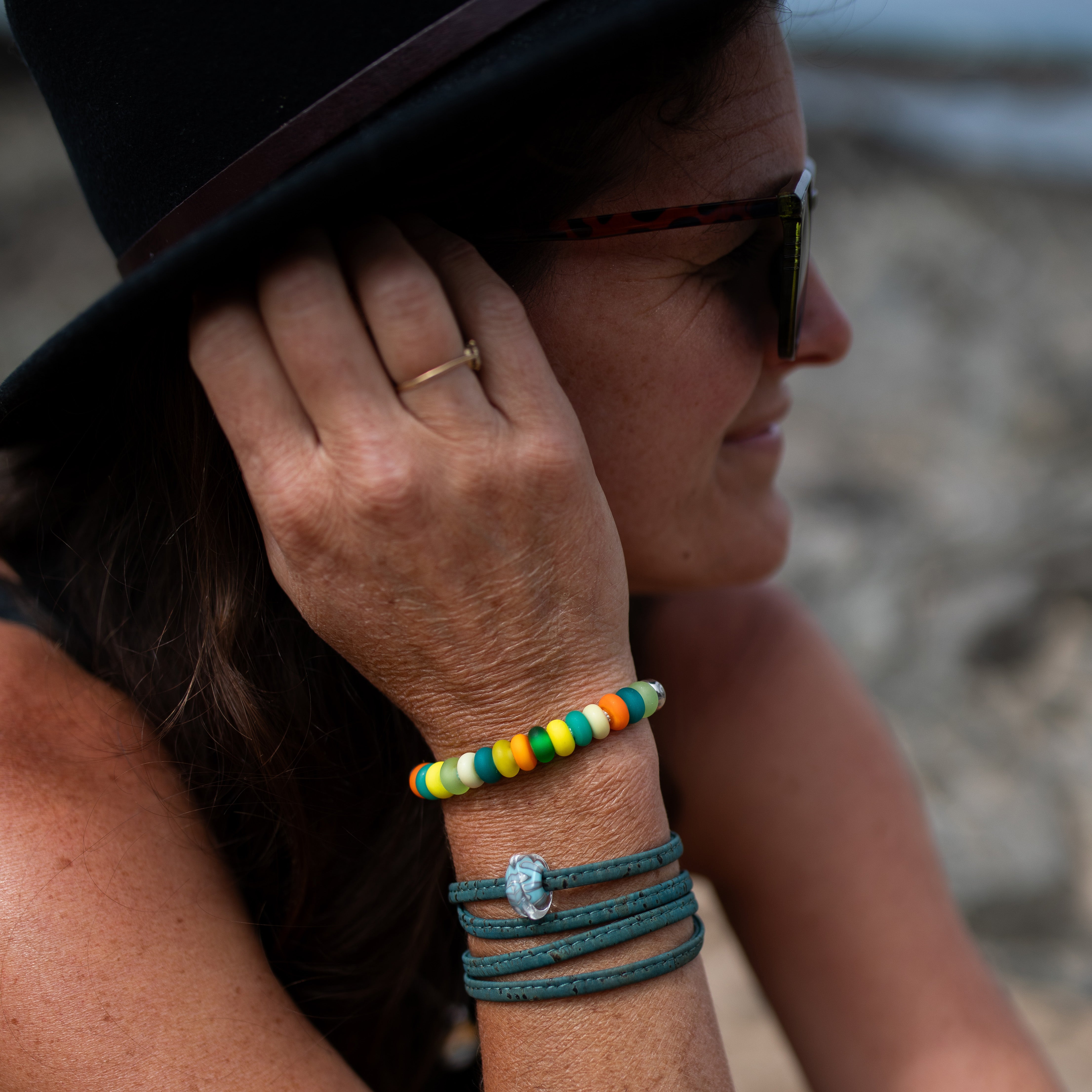 Colour Drop Cord Bracelets