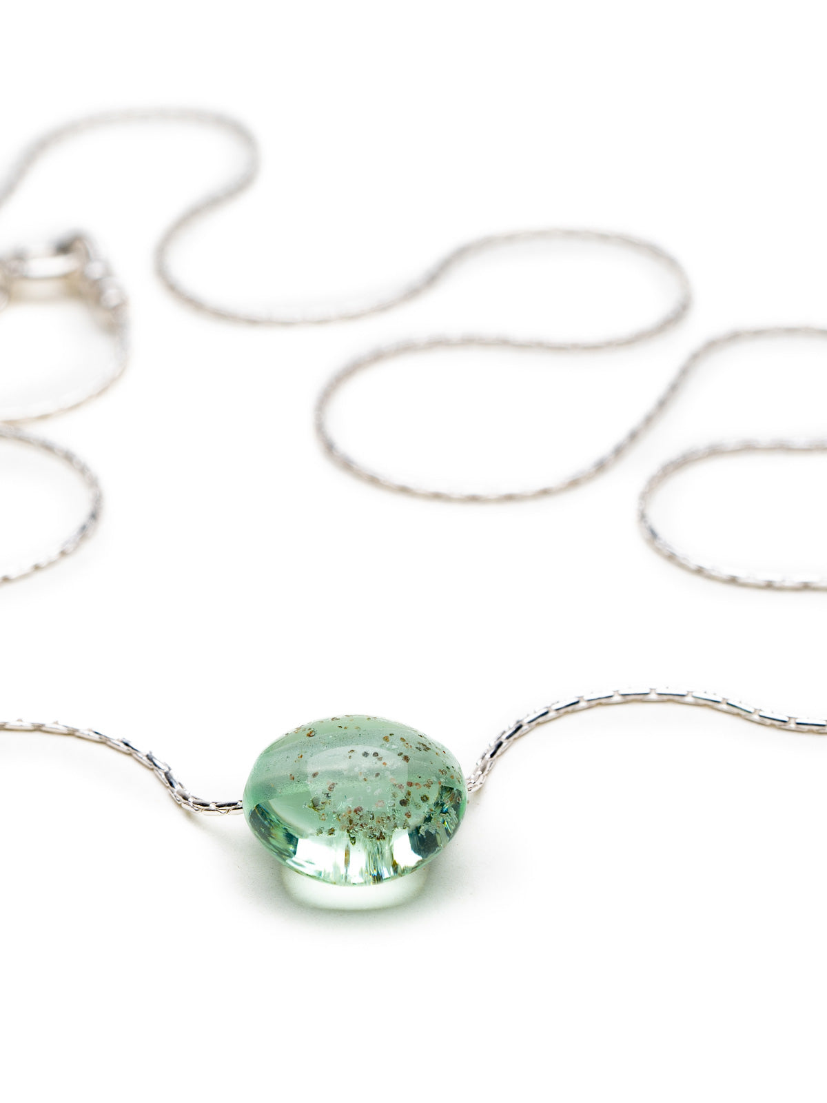 Pebble Necklace Pebble Pendant Natural Stone Seaside Jewellery Sterling  Silver Chain