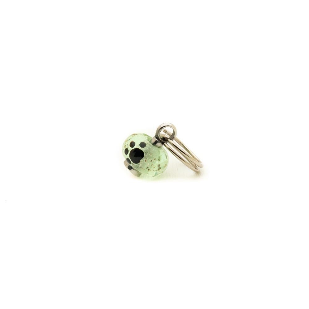 Sea Glass Green Sandy Paw Bead