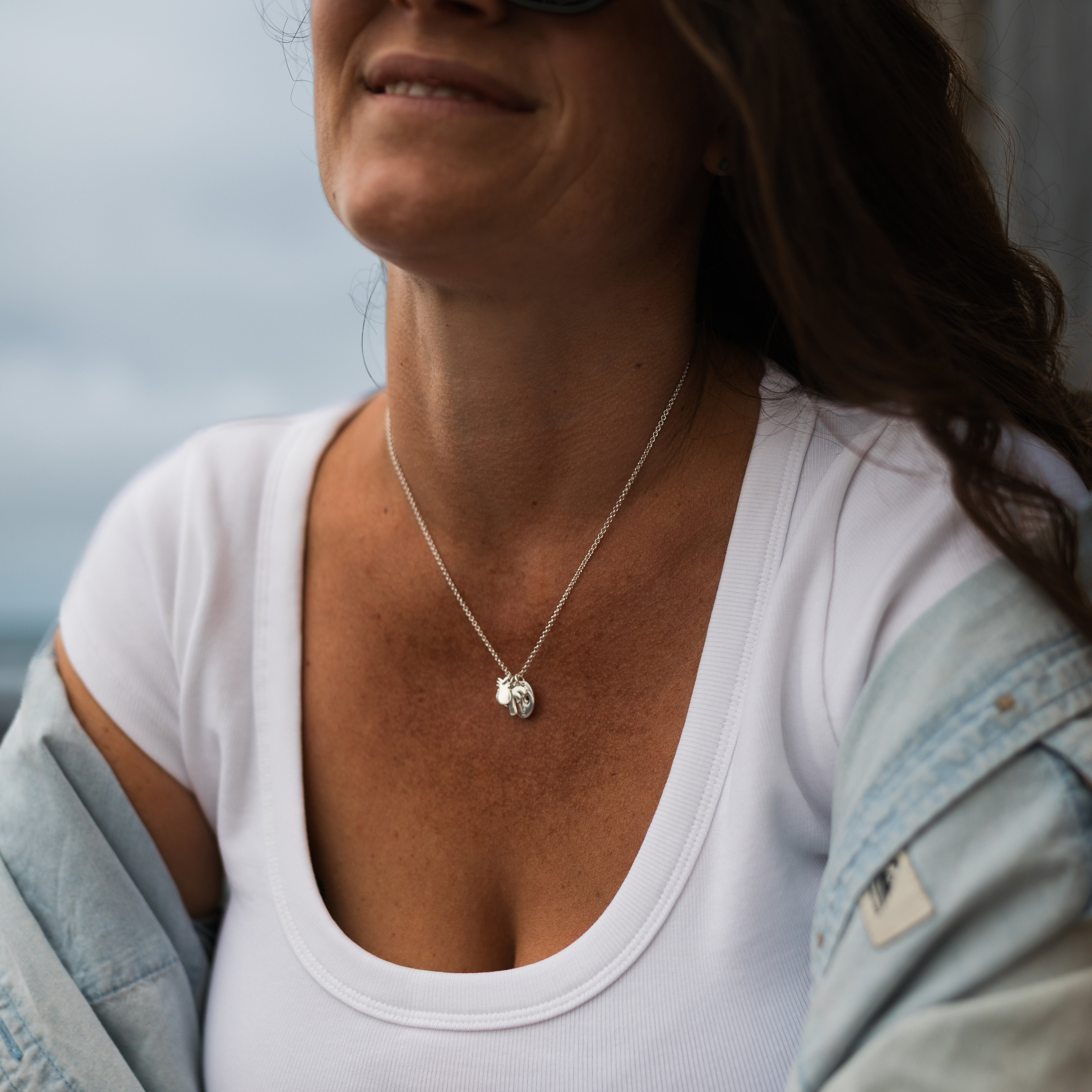 Makai Silver Charm Necklace