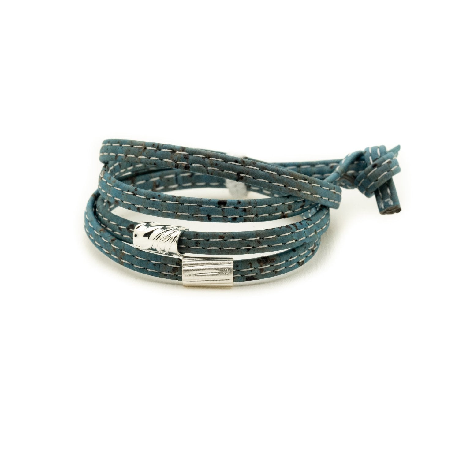 Teal Cork Bracelet