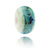 Green and blue swirly glass bead representing the beach town of Hastings in Sussex.