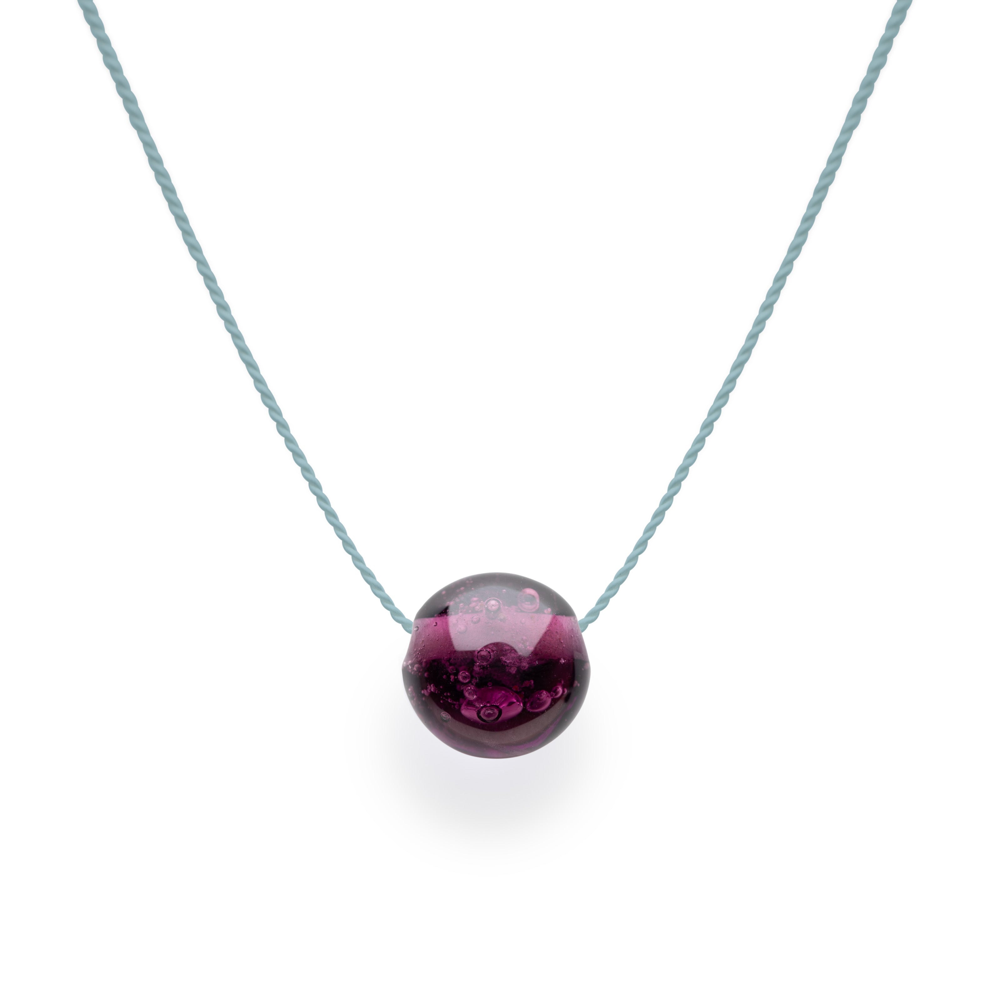 Sand Pebble Necklace - Berry