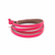 Neon Pink Leather Wrap