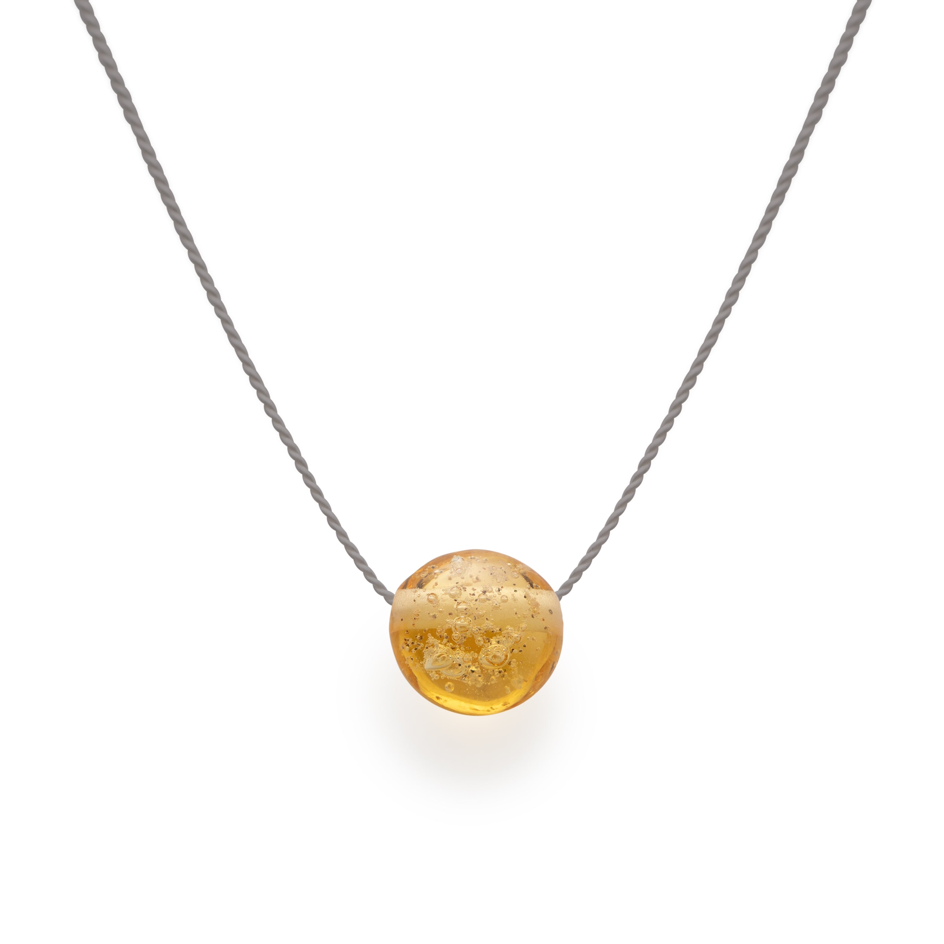 Sand Pebble Necklace - Amber