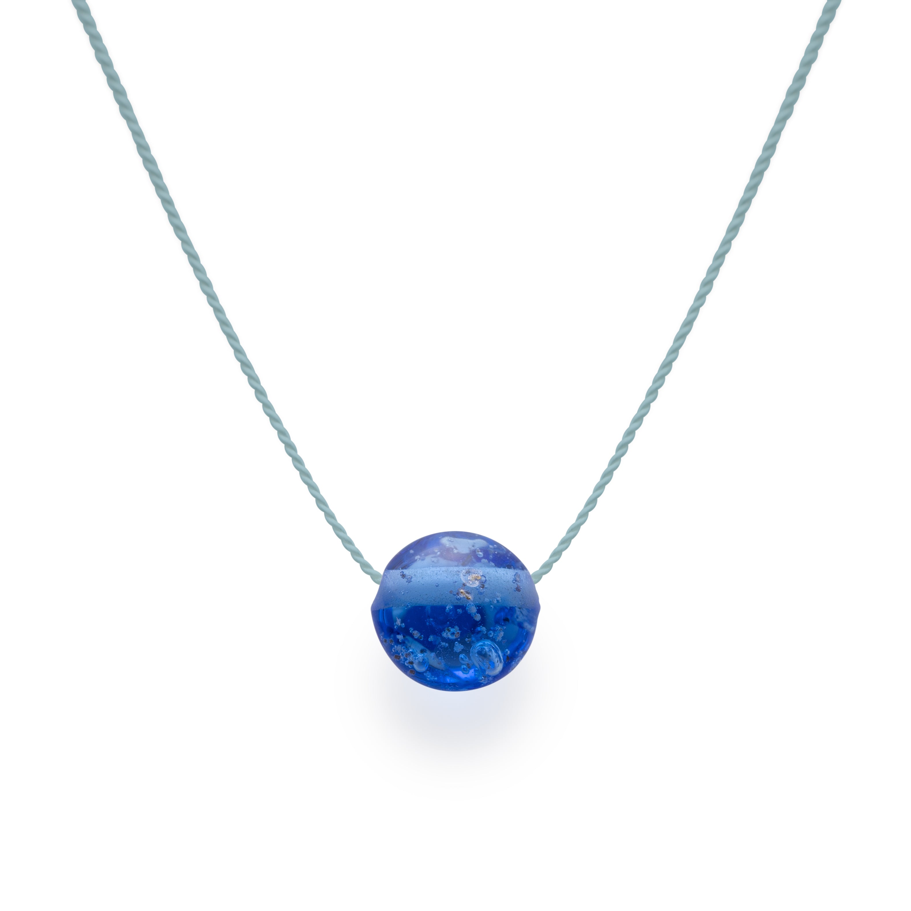 Sand Pebble Necklace - Dark Blue