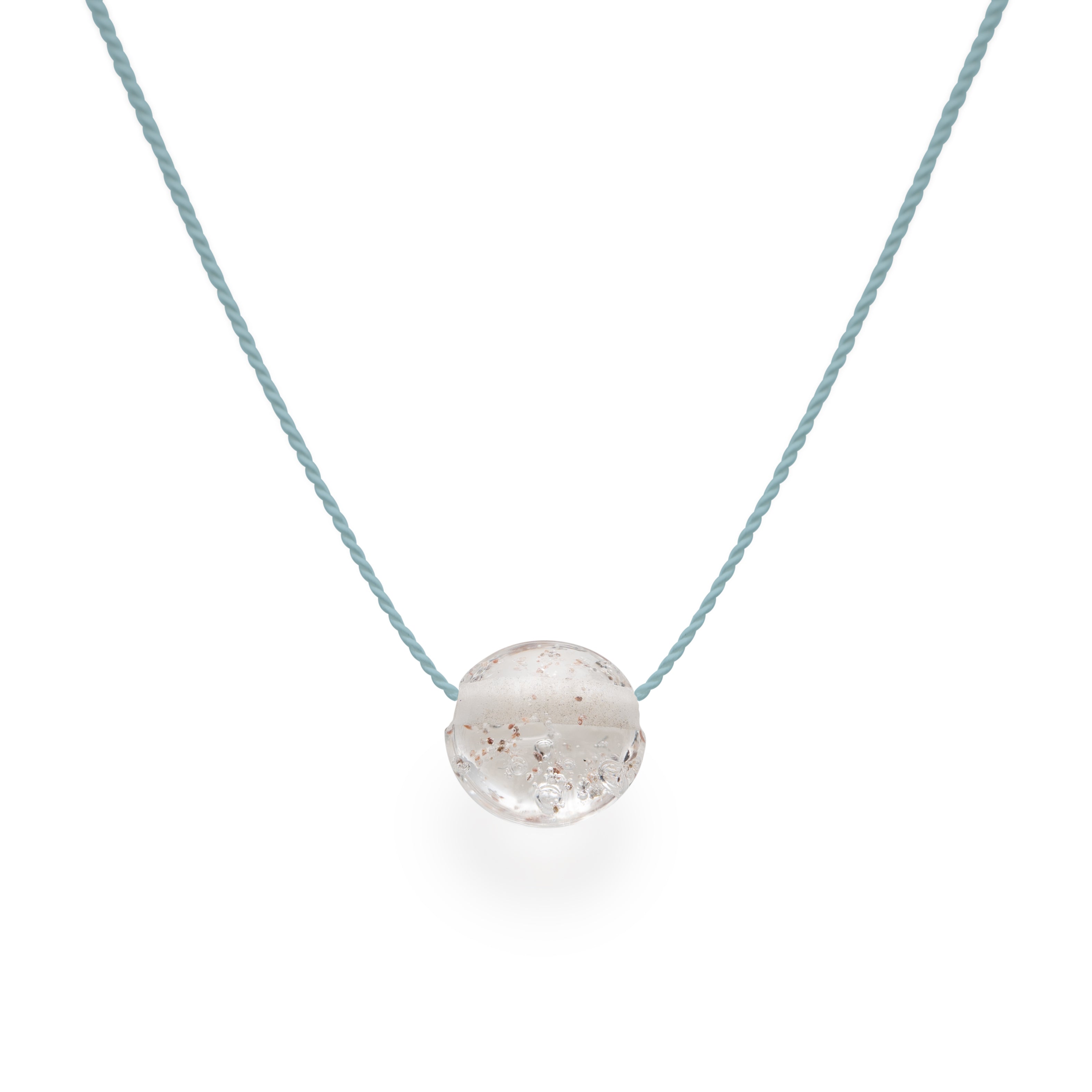 Sand Pebble Necklace - Clear