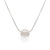 Silver Sand Pebble Necklace - Clear