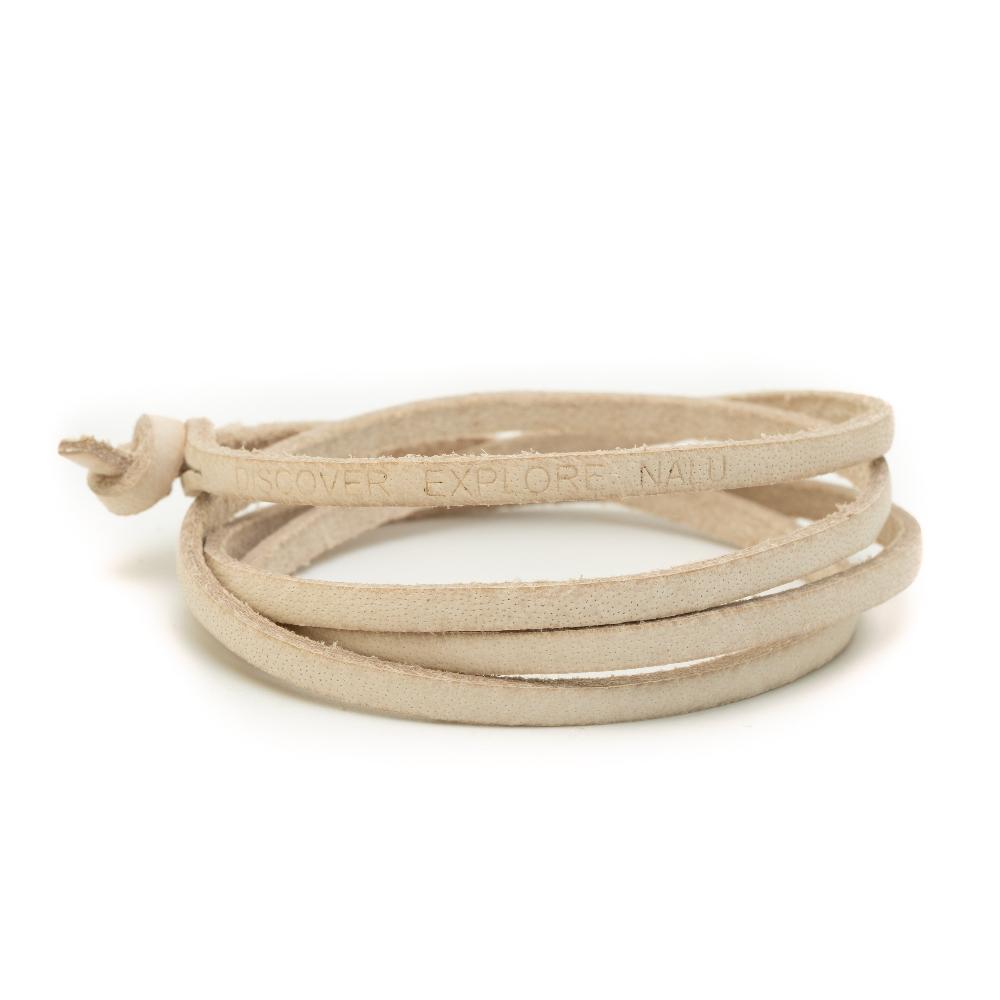 Sand leather wrap bracelet/anklet.