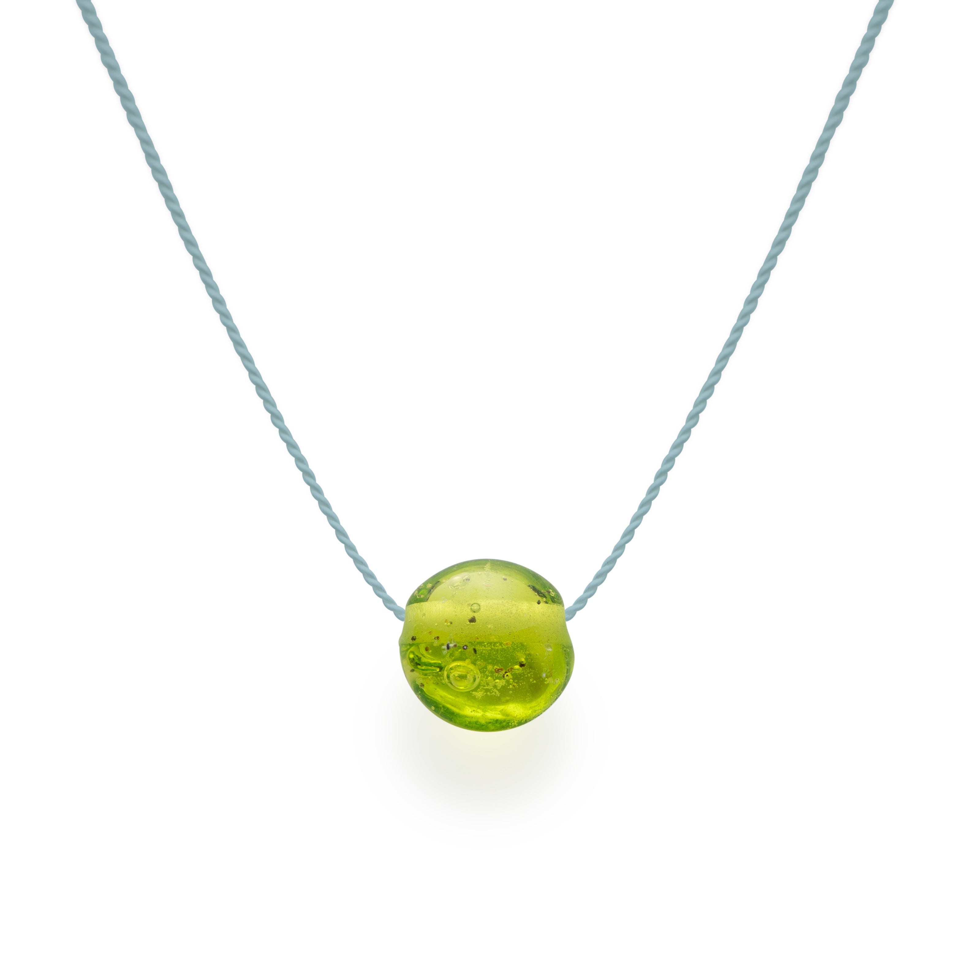 Sand Pebble Necklace - Apple Green