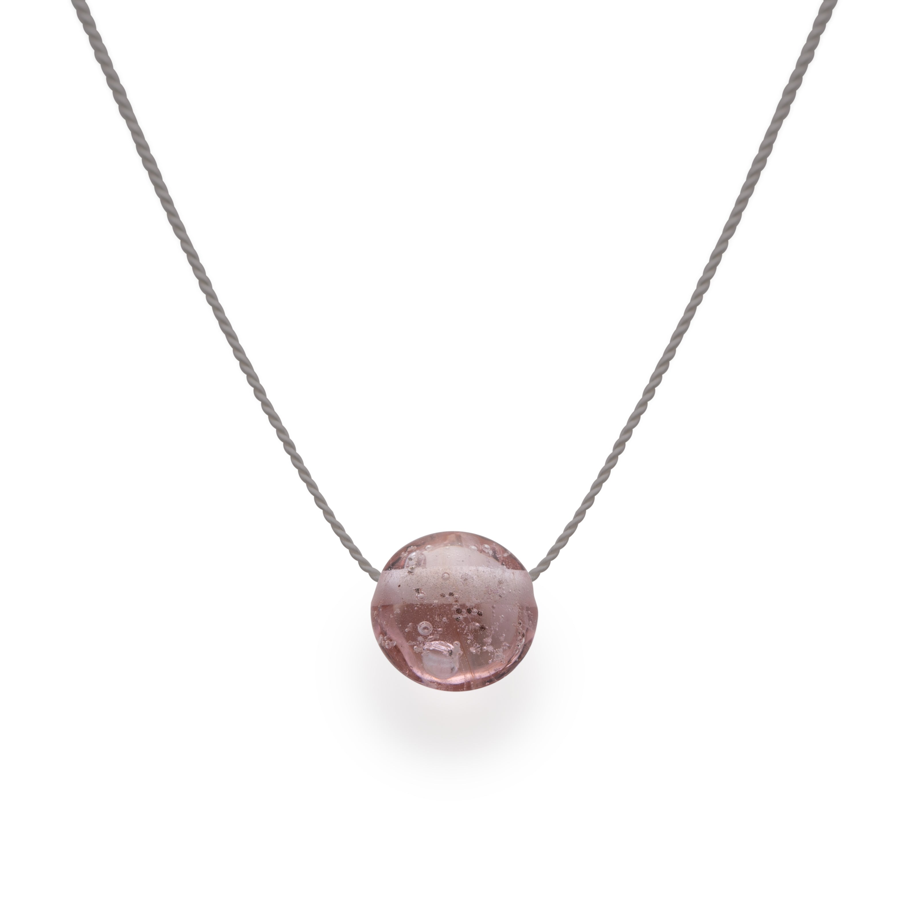 Sand Pebble Necklace - Pale Pink