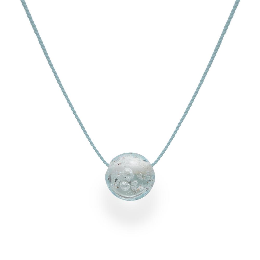 Sand Pebble Necklace - Baby Blue