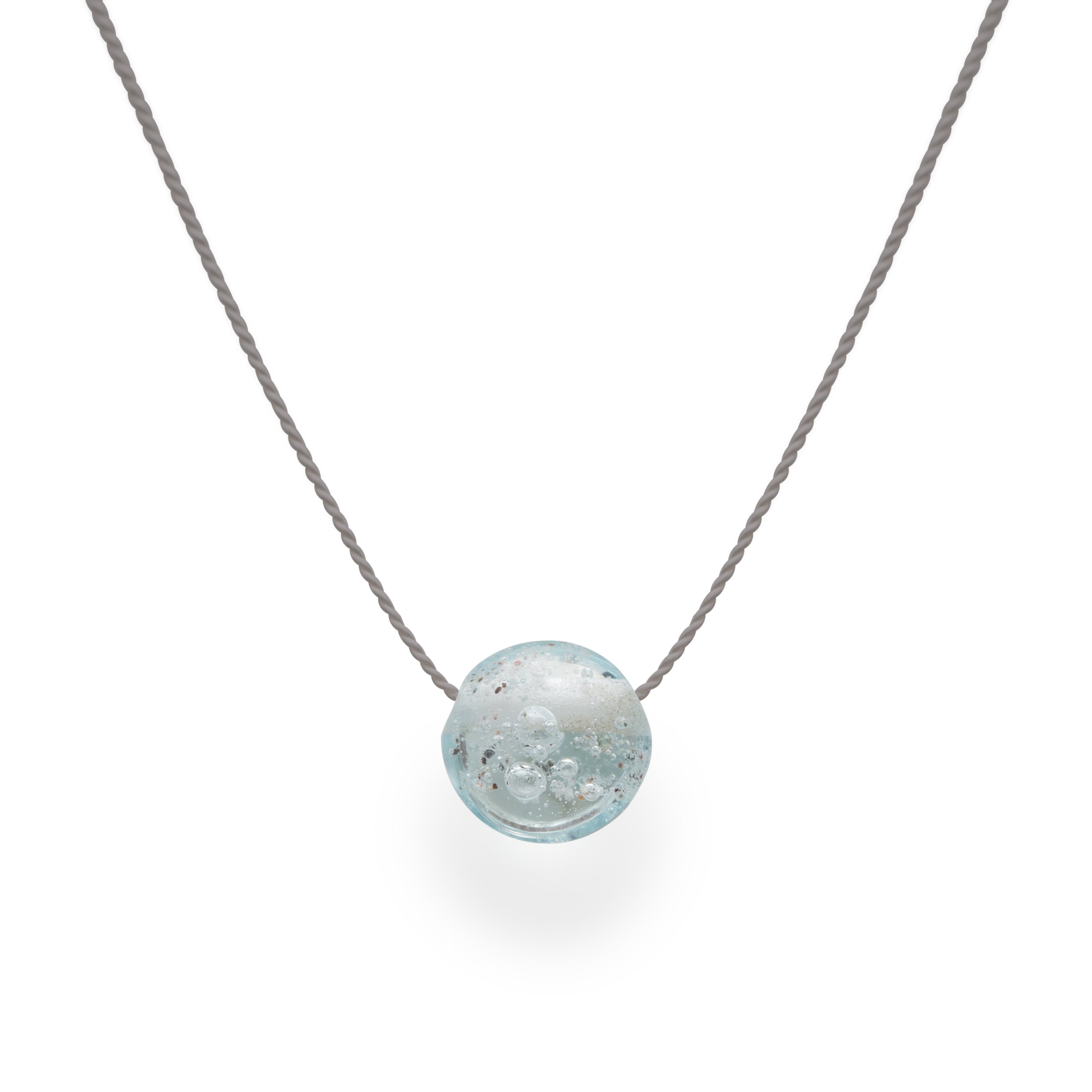 Sand Pebble Necklace - Baby Blue