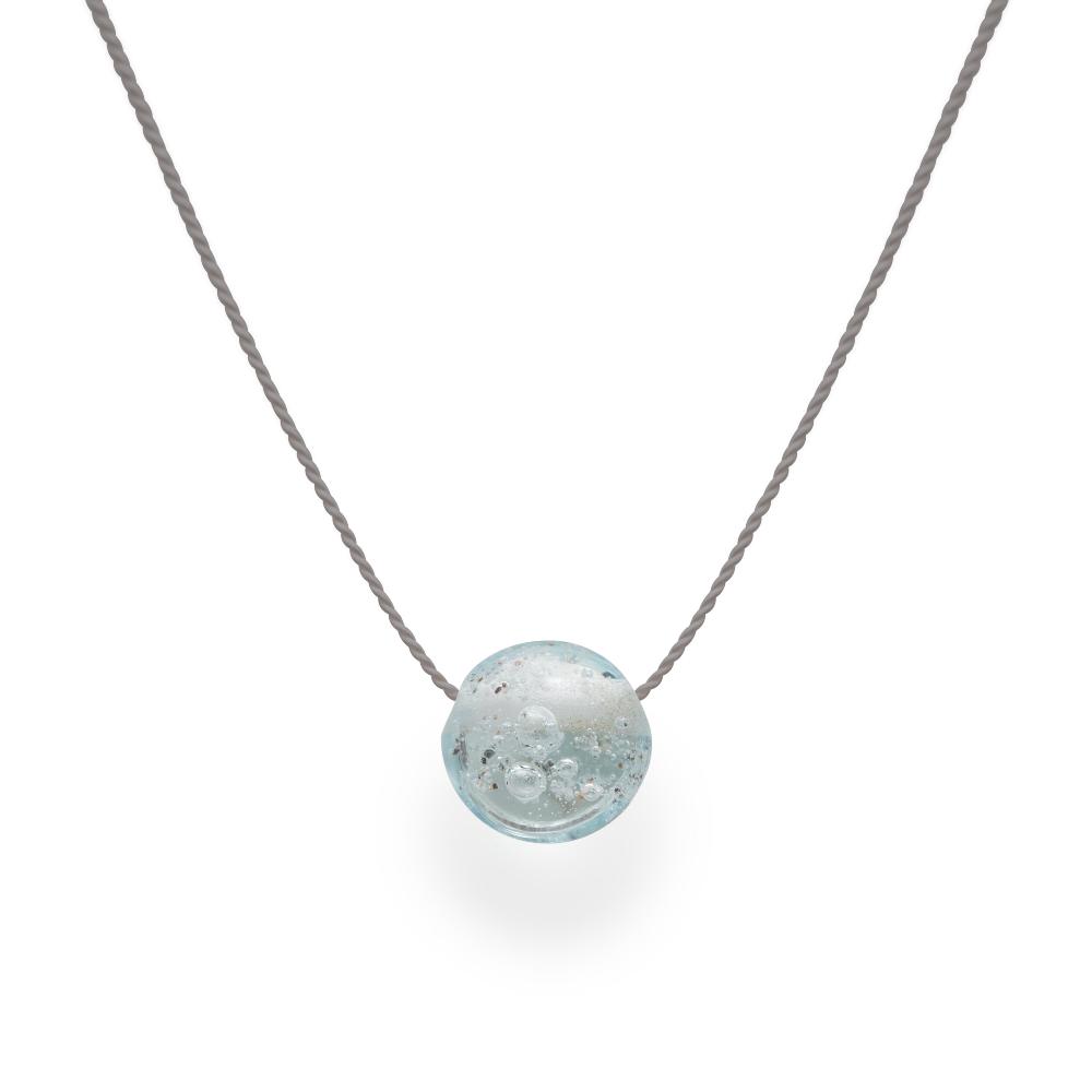 Sand Pebble Necklace - Baby Blue