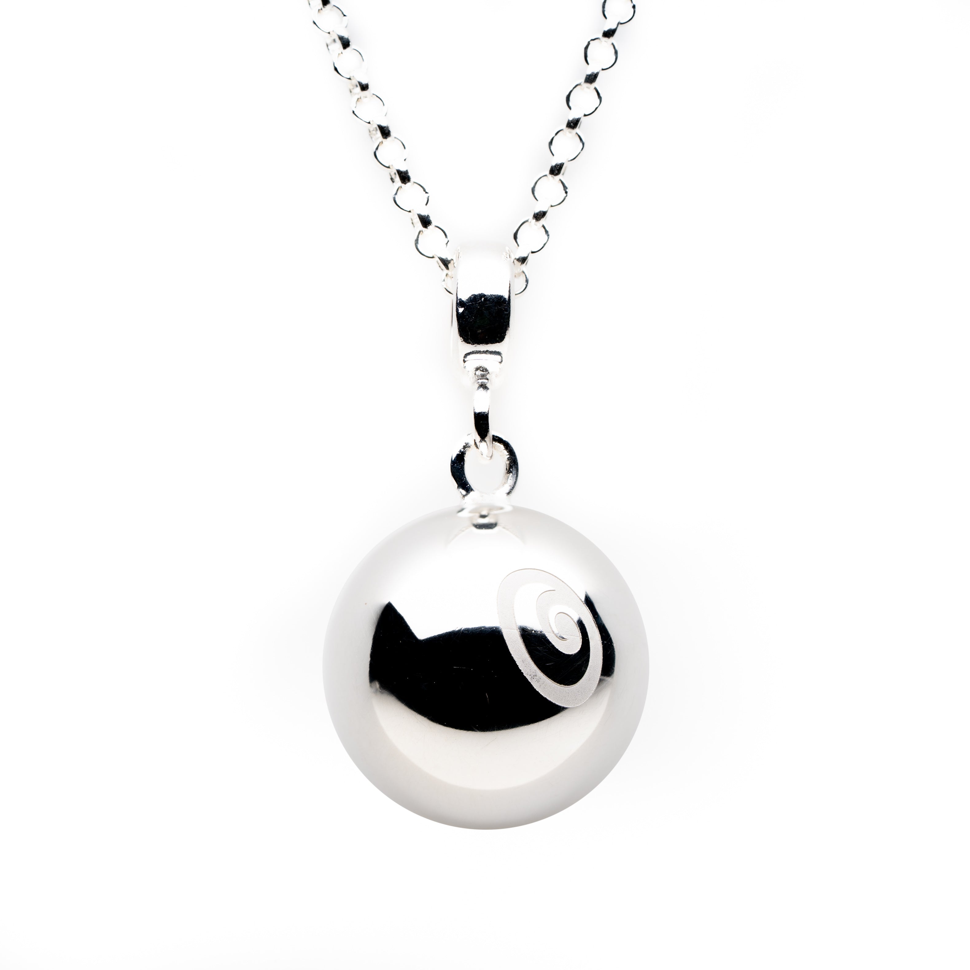 Silver Chime Ball Necklace