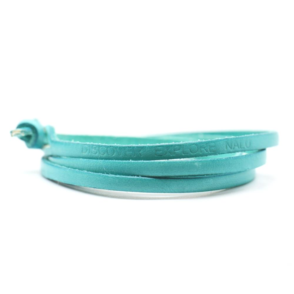 Turquoise Leather Wrap